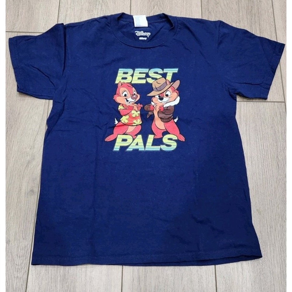 Disney‎ Chip 'N Dale Youth Large (11/12) Graphic Tshirt Navy Blue